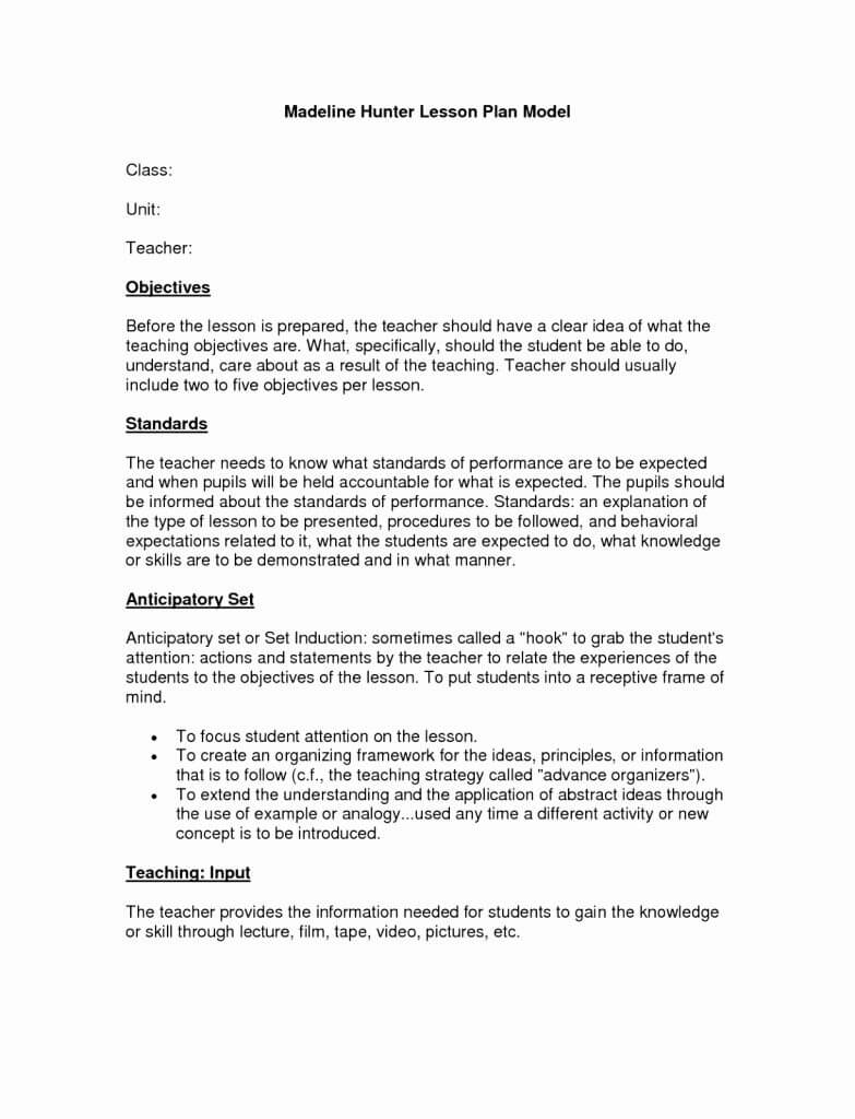 028 Lesson Plan Template Word Editable Madeline Hunter Within Madeline Hunter Lesson Plan Template Word