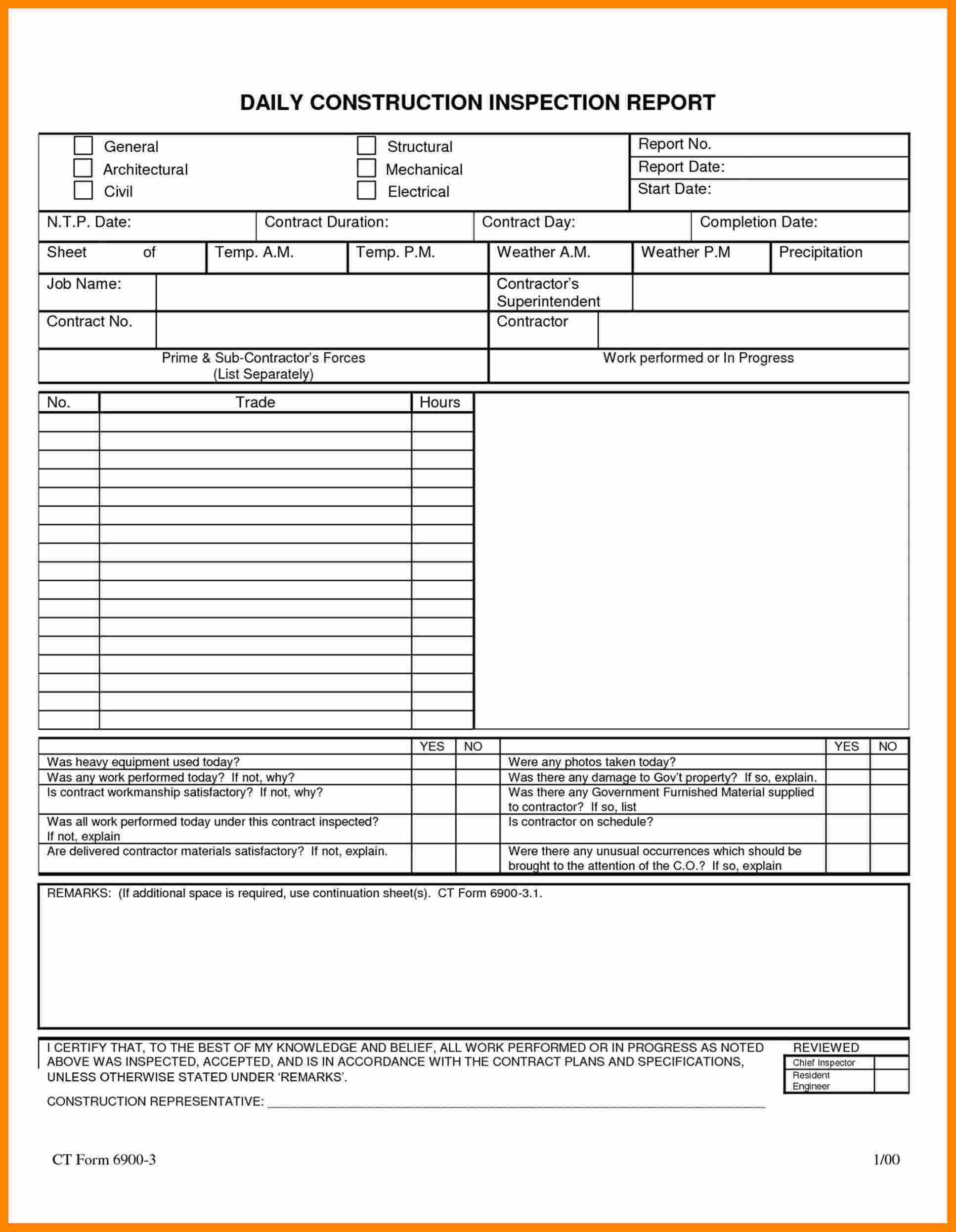 029 Daily Progress Report Template Excel Word Expense Form Intended For Project Daily Status Report Template