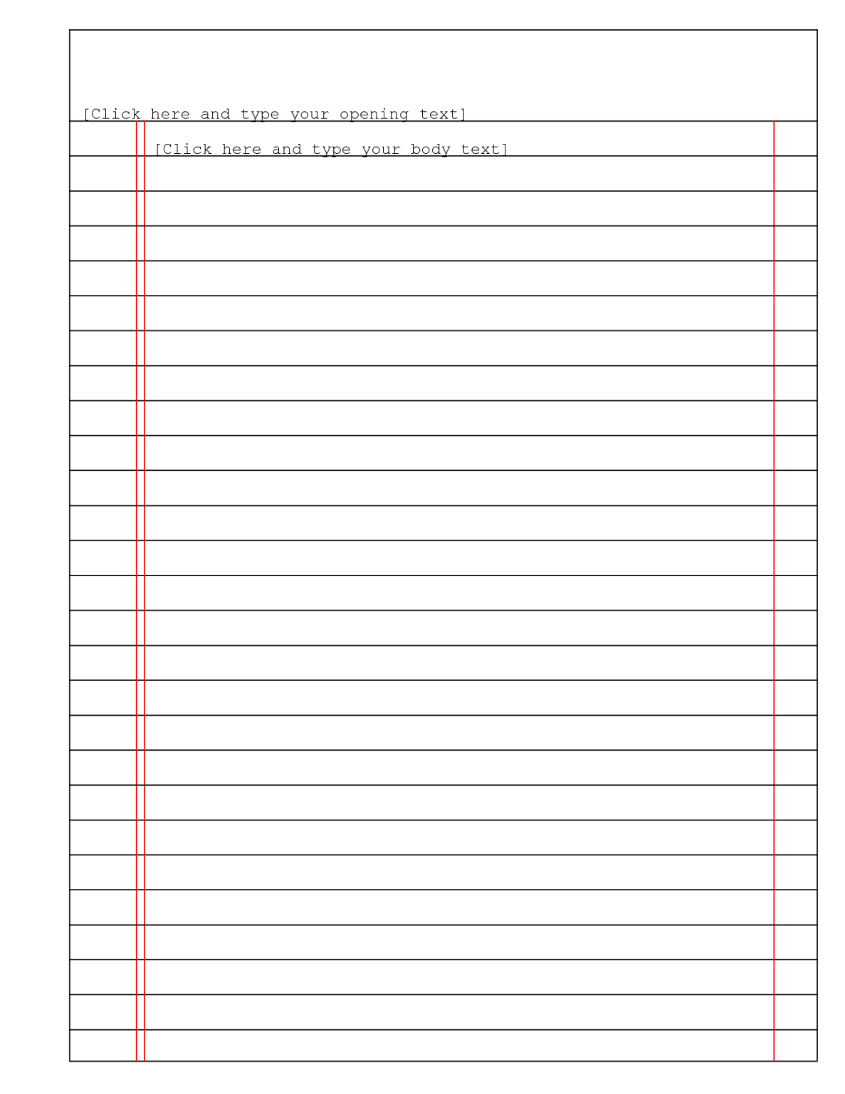 031 Lined Paper Template Ideas Microsoft Fantastic Word Doc Within 