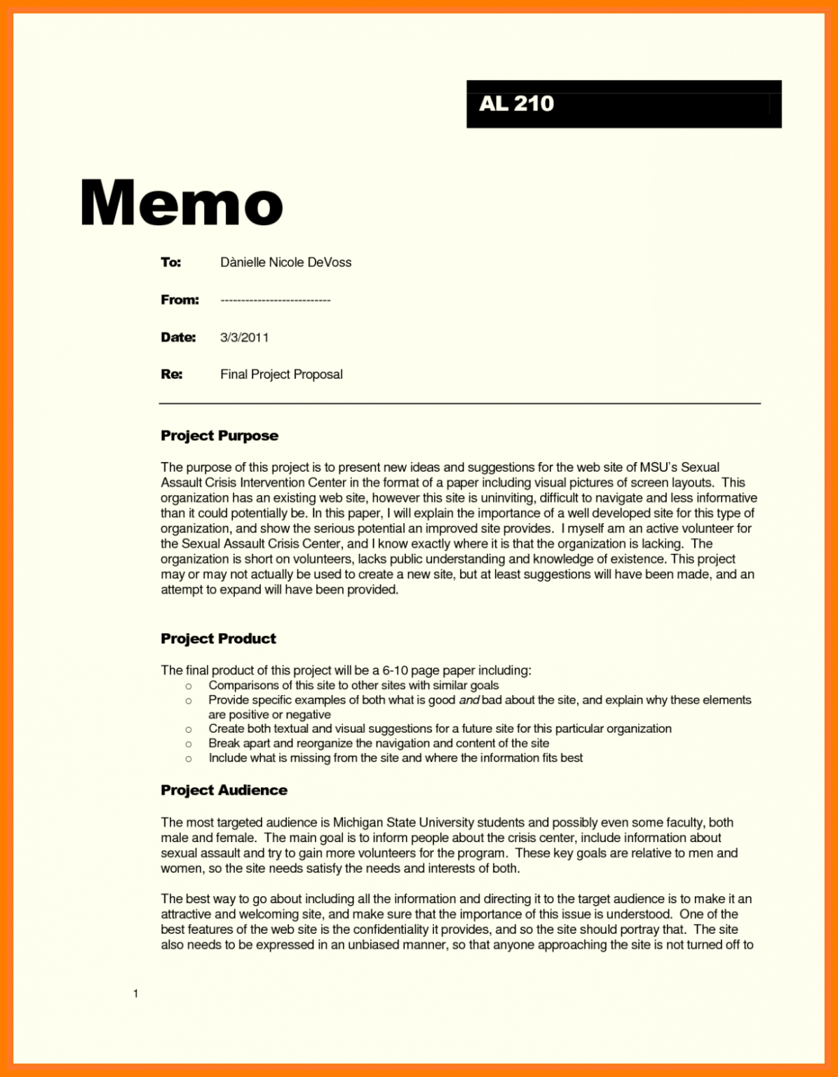 word memo template 2010