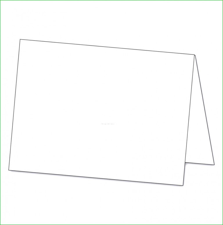 8 5X11 Table Tent Template