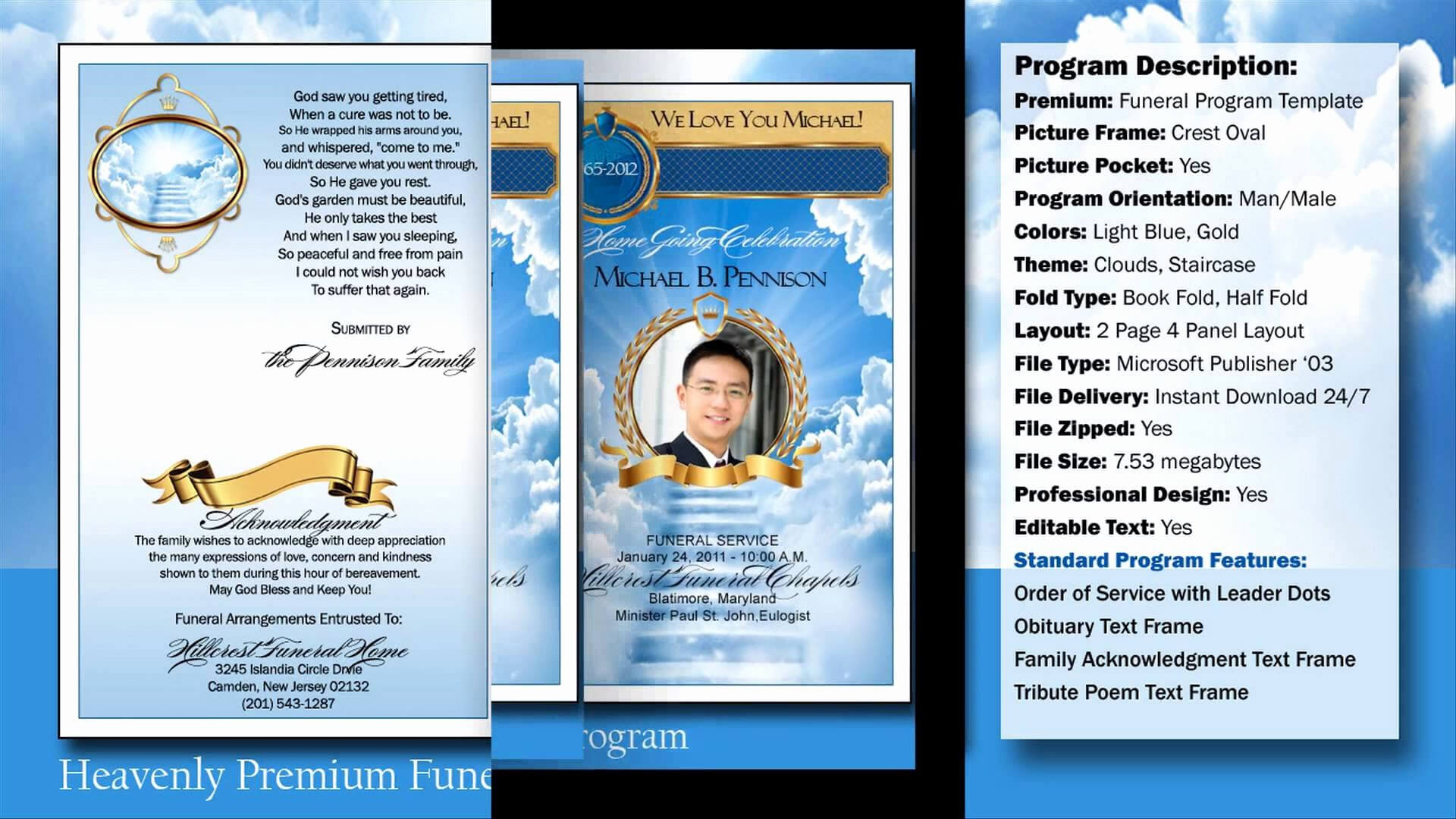 032 Free Obituary Template Download Funeral Program With Regard To Free Obituary Template For Microsoft Word