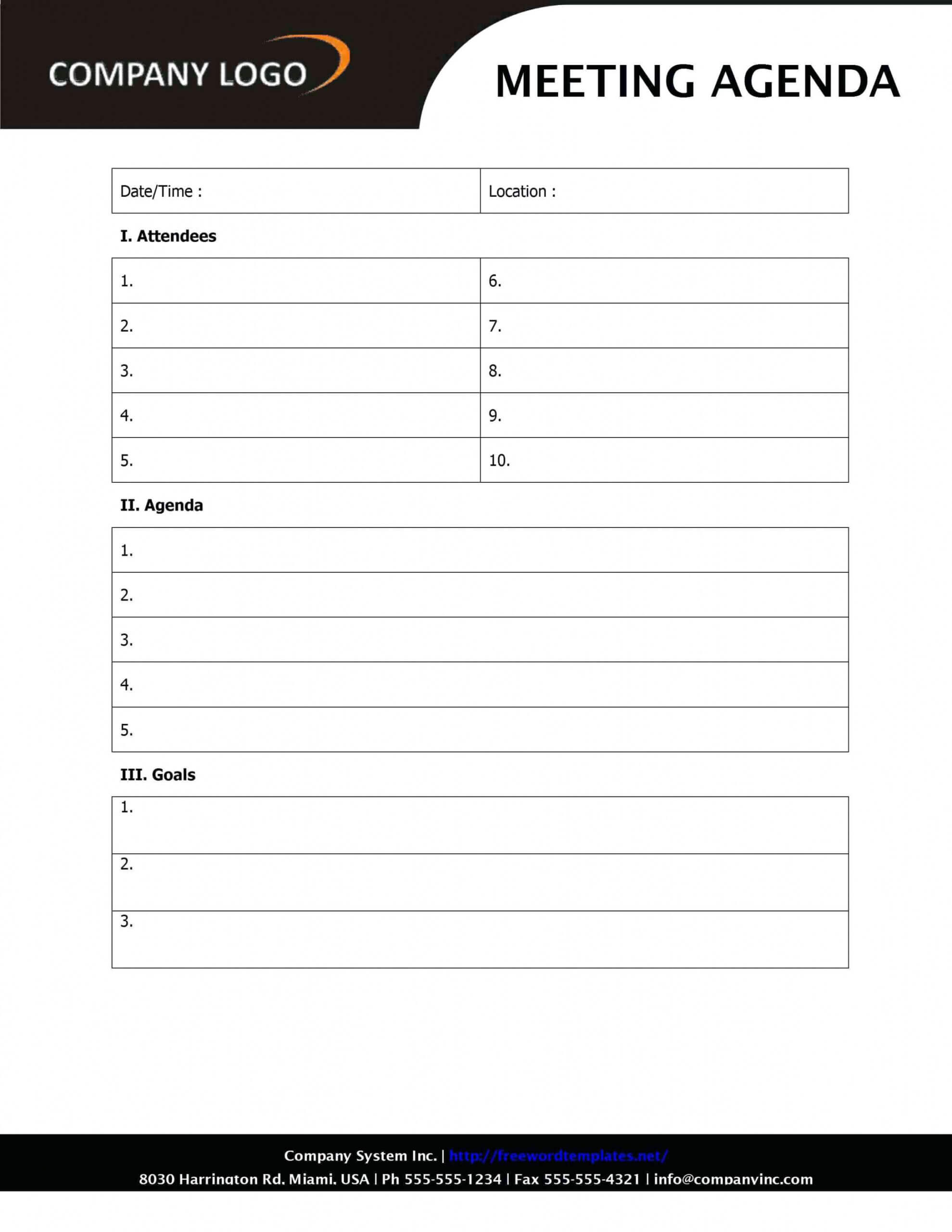 033 Free Meeting Agenda Template Ideas W150313 Schwarz Regarding Free Meeting Agenda Templates For Word