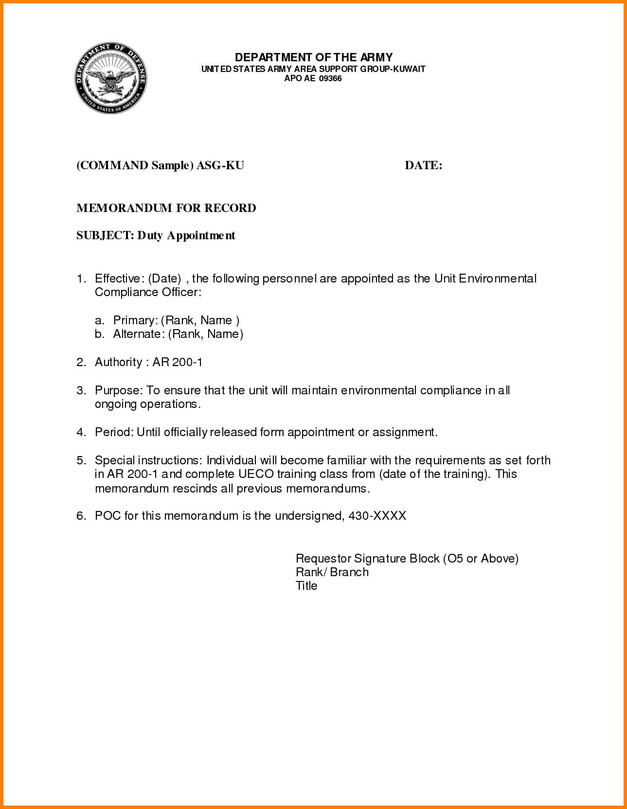 033 Memorandum Template Army Word Microsoft Memo Templates Regarding Army Memorandum Template Word