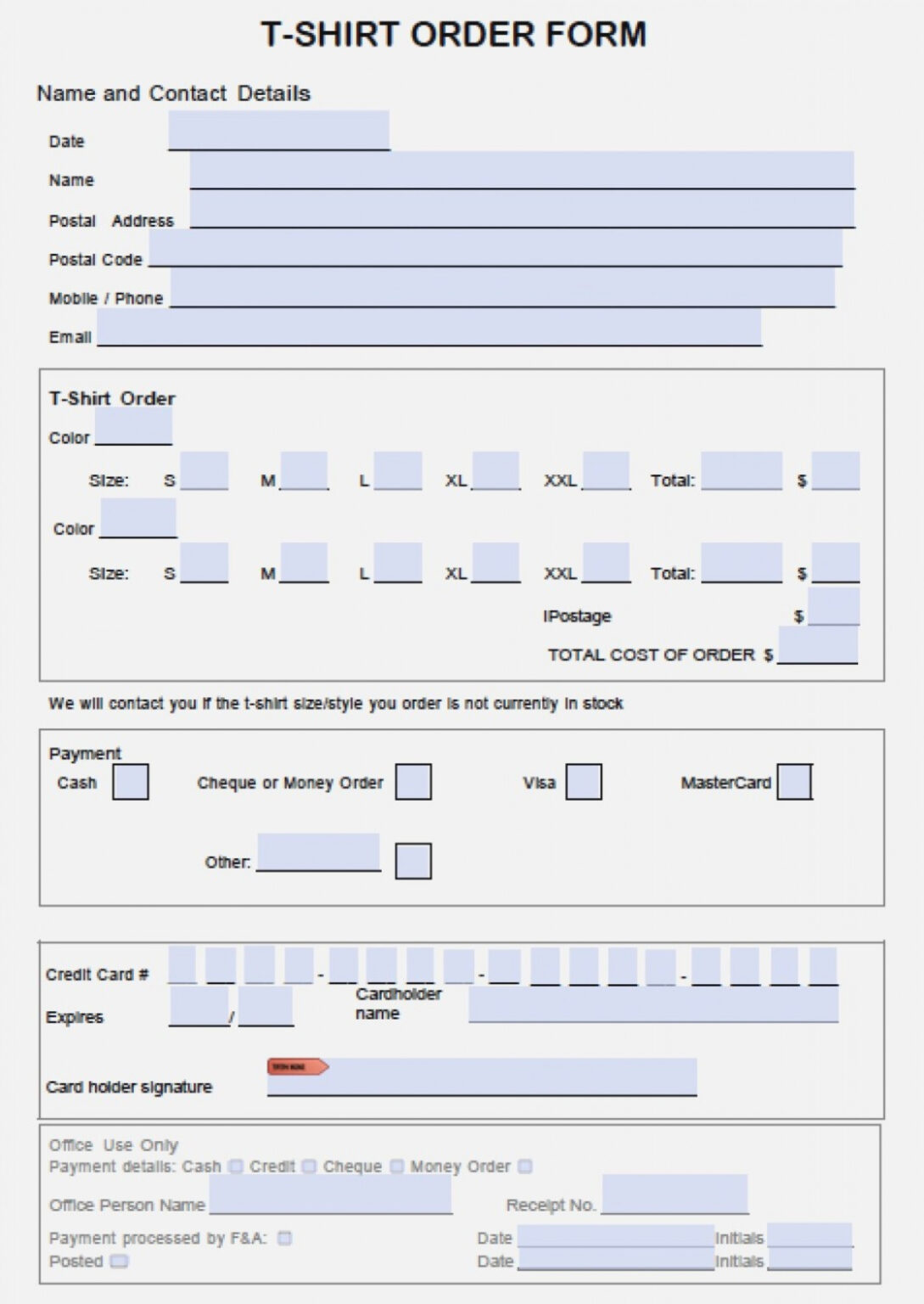 Word Forms Template