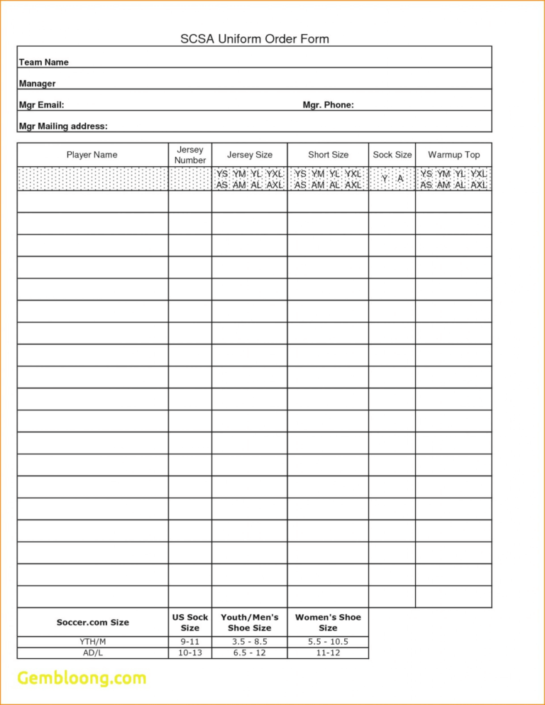 034 Blank Fundraiser Order Form Template Free Mary Resume Inside Blank ...