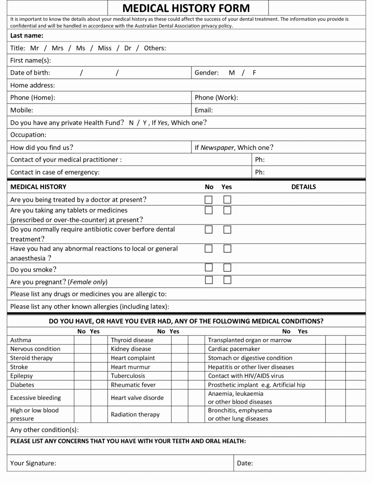 family-medical-history-free-printable