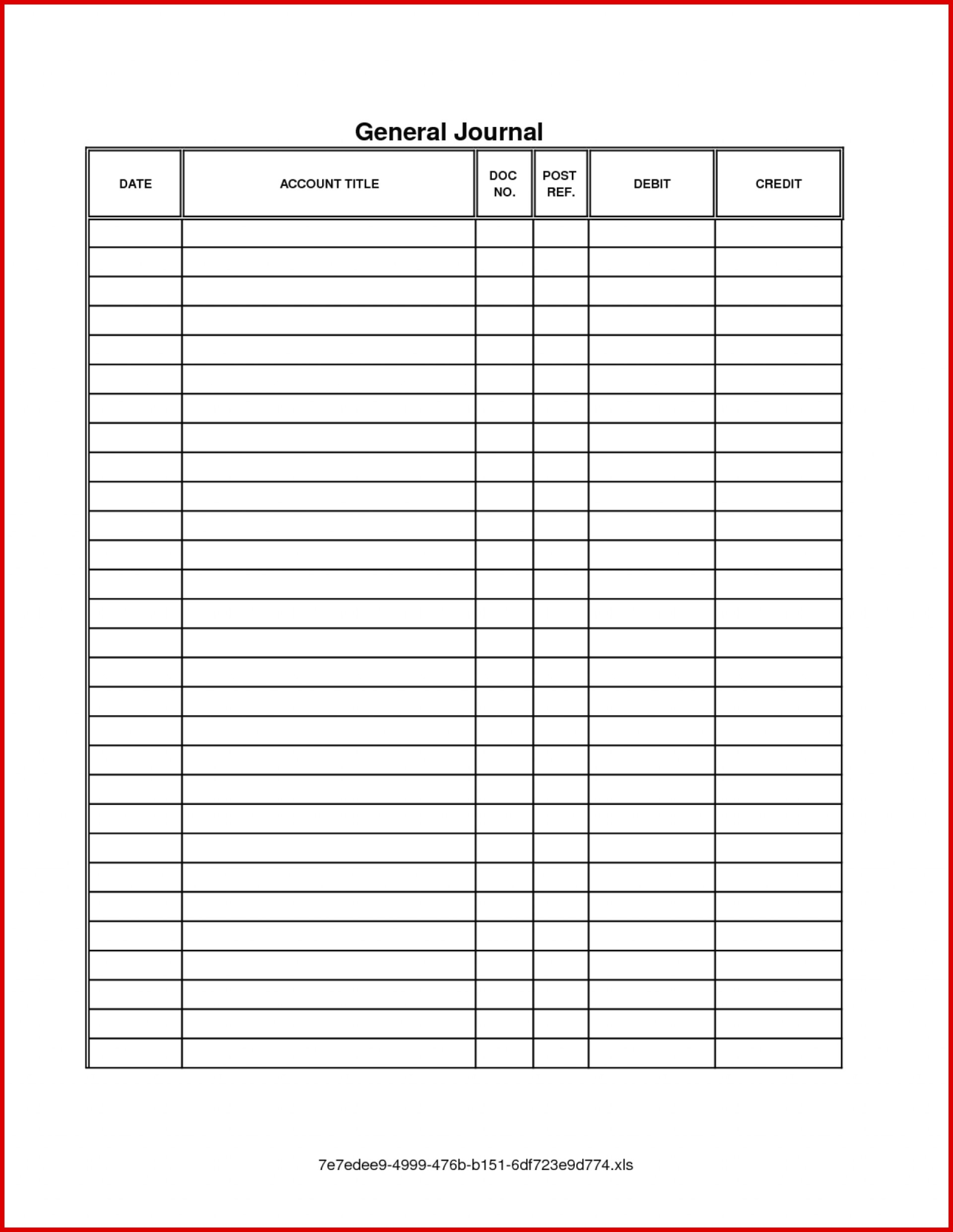 036 Accounting Journal Entry Template Policy And Procedure within Blank Ledger Template Best