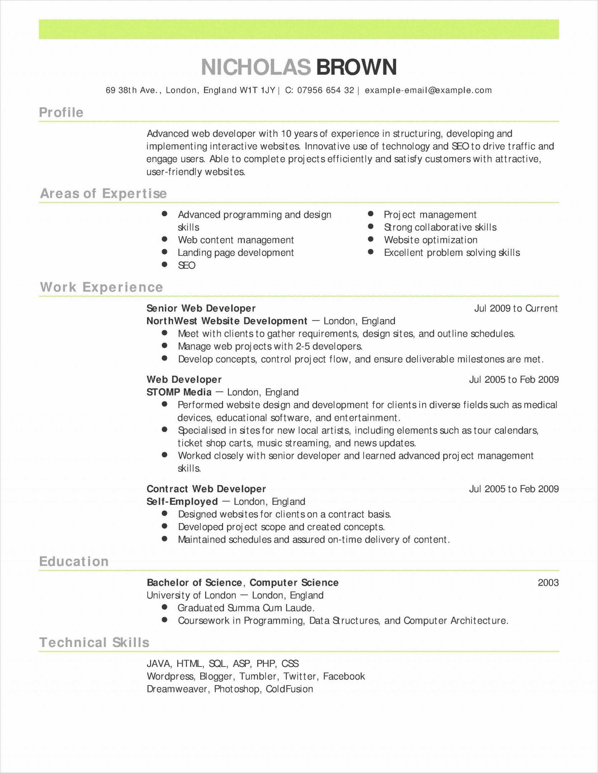 College Student Resume Template Microsoft Word - Best Sample Template