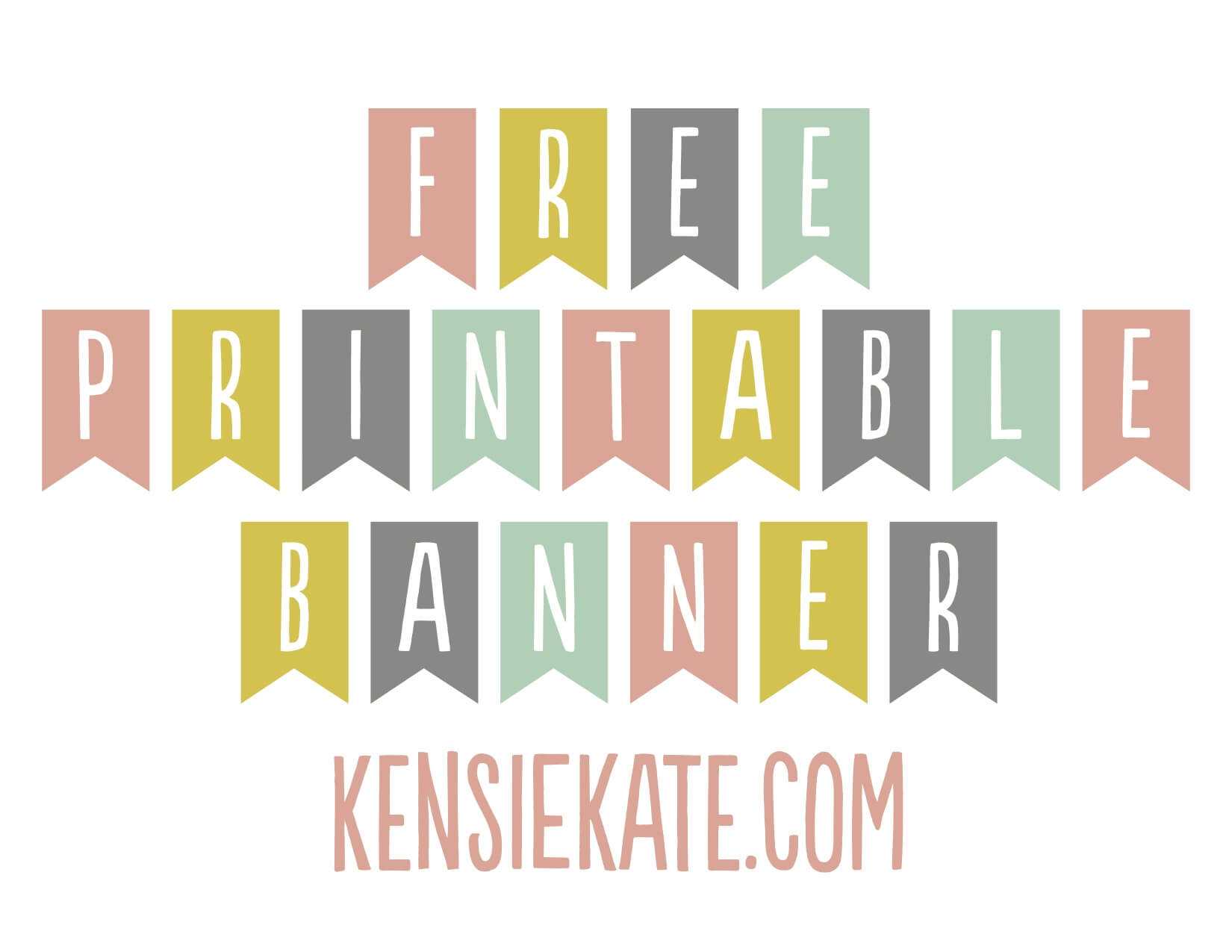 Free Printable Banner Signs