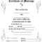 043 Template Ideas Certificate Of Marriage Blank 410781 For Blank Marriage Certificate Template