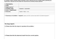 10+ Bug Report Templates - Pdf, Doc, Xls | Free &amp; Premium regarding Fault Report Template Word