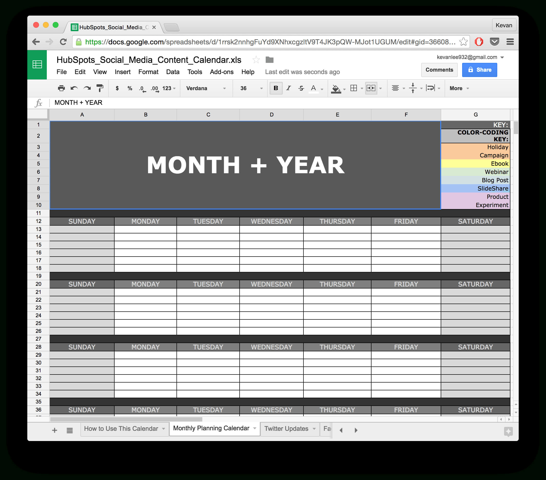 10 Ready To Go Marketing Spreadsheets To Boost Your Regarding Monthly Productivity Report Template