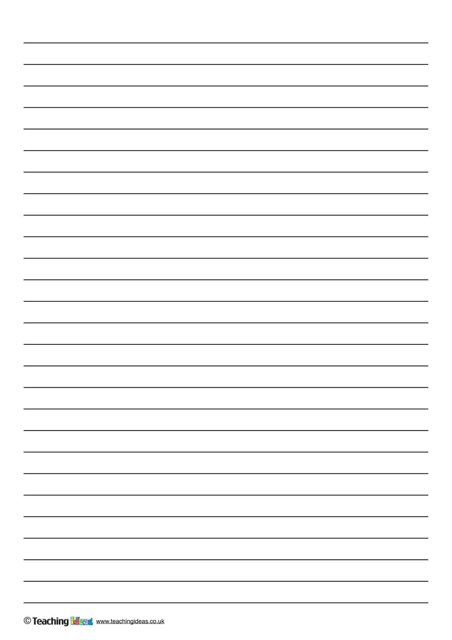 Ruled Paper Template Word