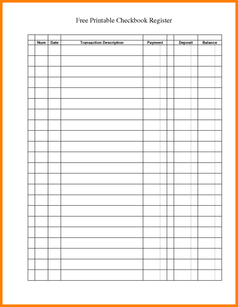 12 Free Printable General Ledger Template St With Blank Ledger