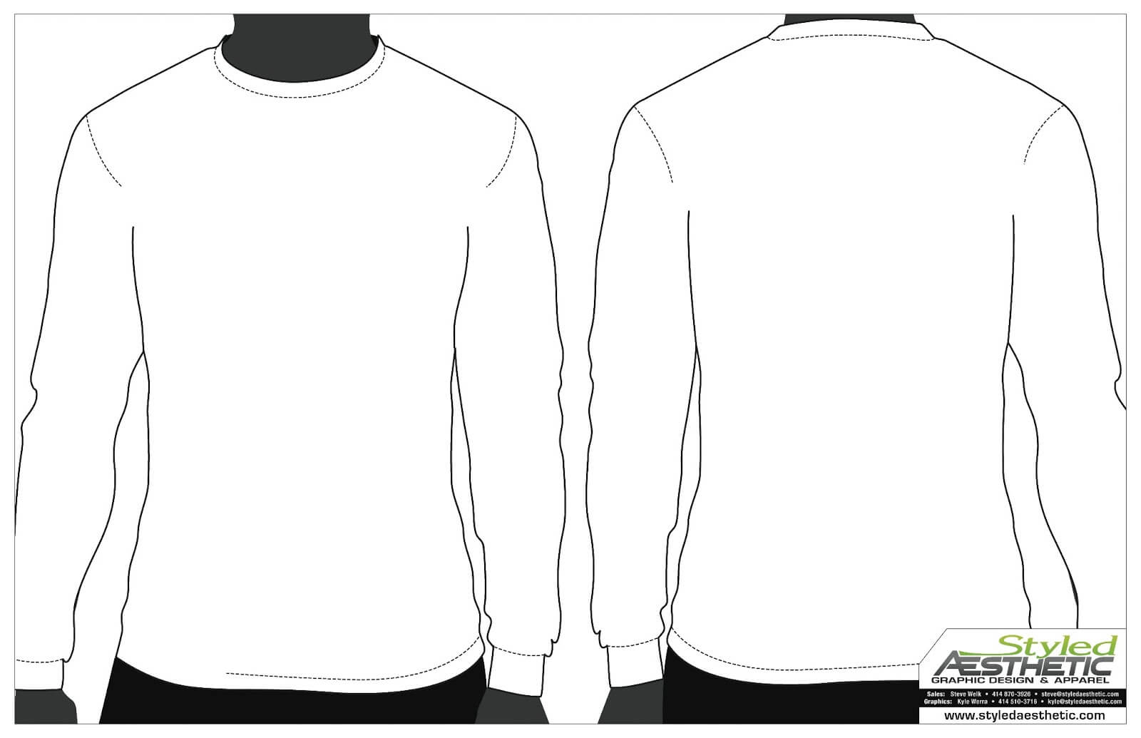 12 Long Sleeve Blank T Shirt Template Psd Images – Long With Blank T ...