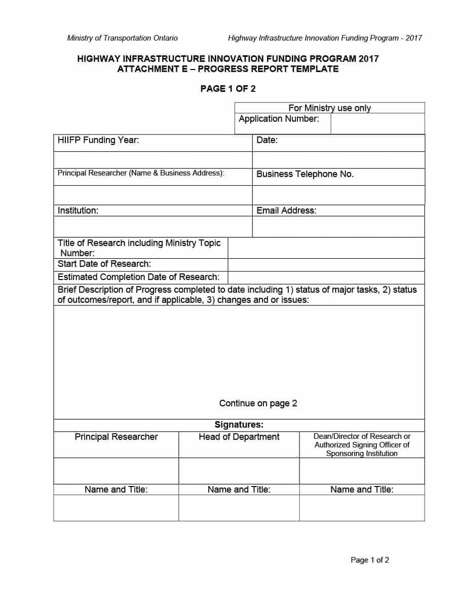 12 Template For Status Report For A Project | Resume Letter With Research Project Progress Report Template
