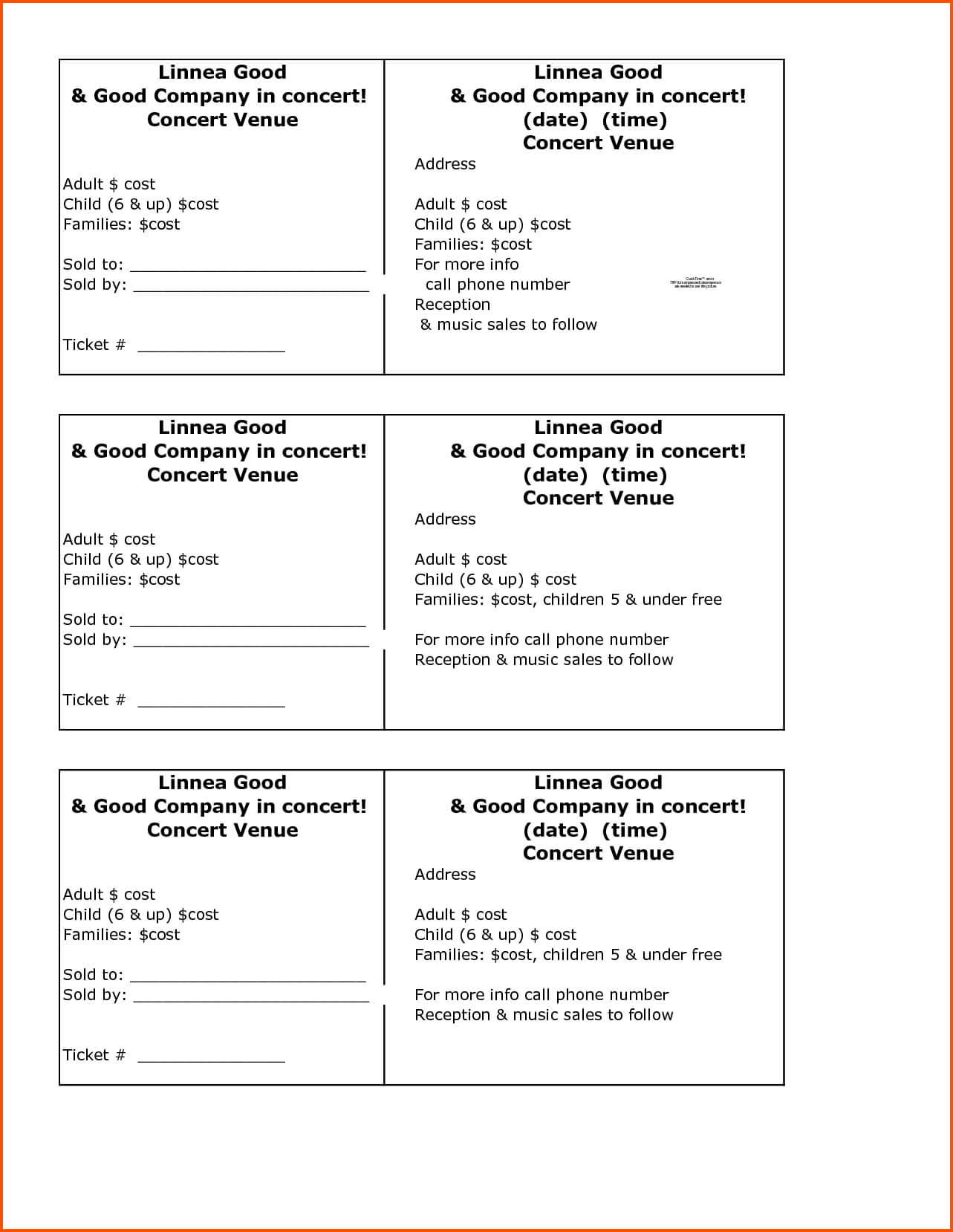 13+ Free Ticket Templates | Survey Template Words Within Event Survey Template Word