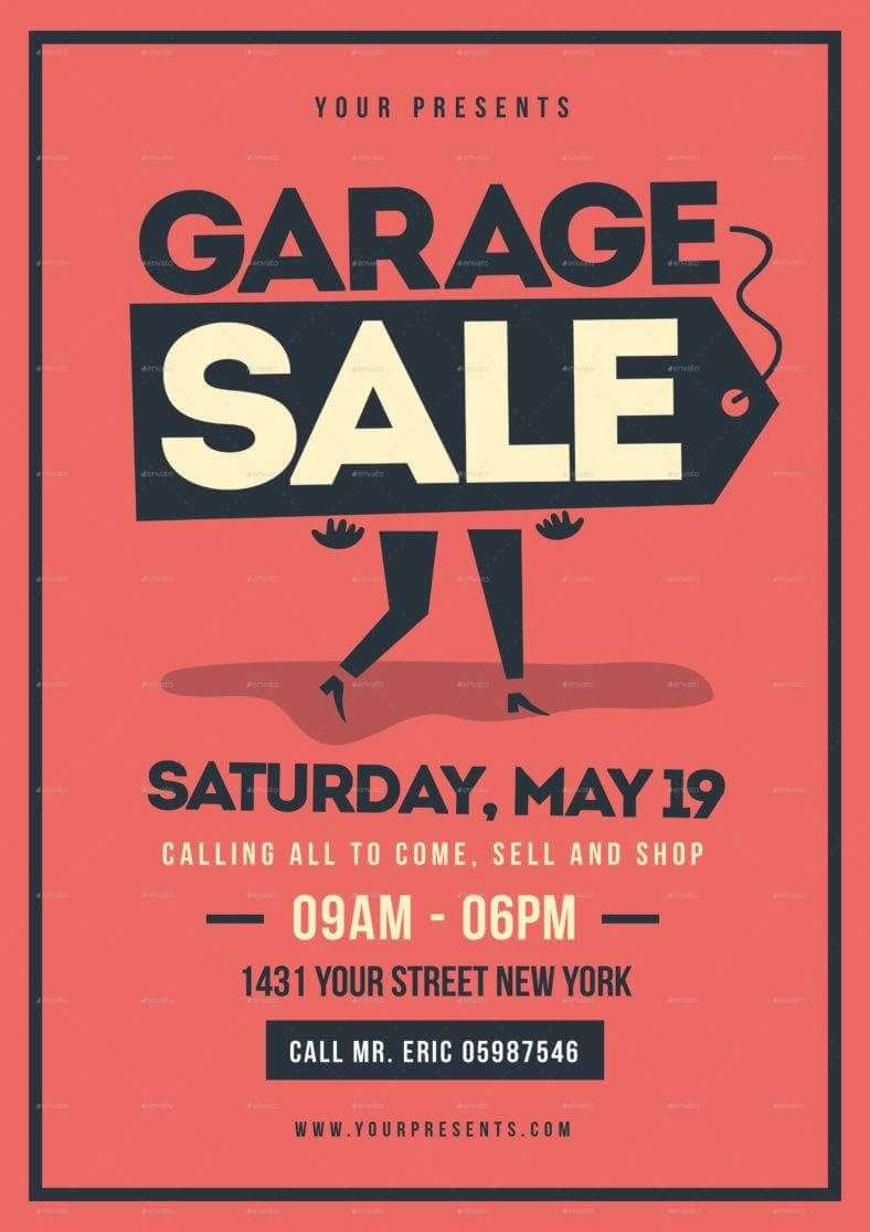 14+ Garage Sale Flyer Designs & Templates – Psd, Ai | Free With Regard To Yard Sale Flyer Template Word