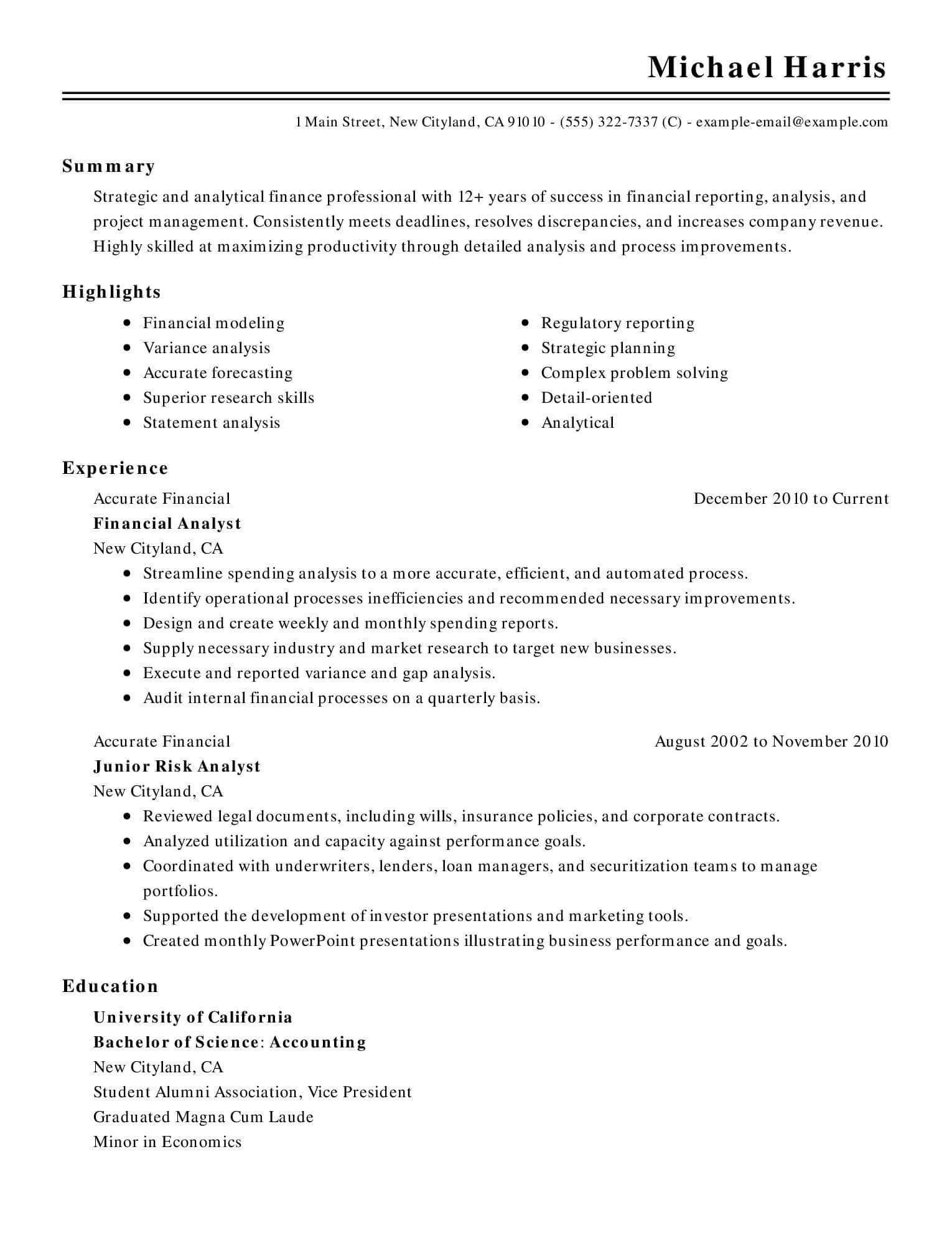 15 Of The Best Resume Templates For Microsoft Word Office Within Simple Resume Template Microsoft Word