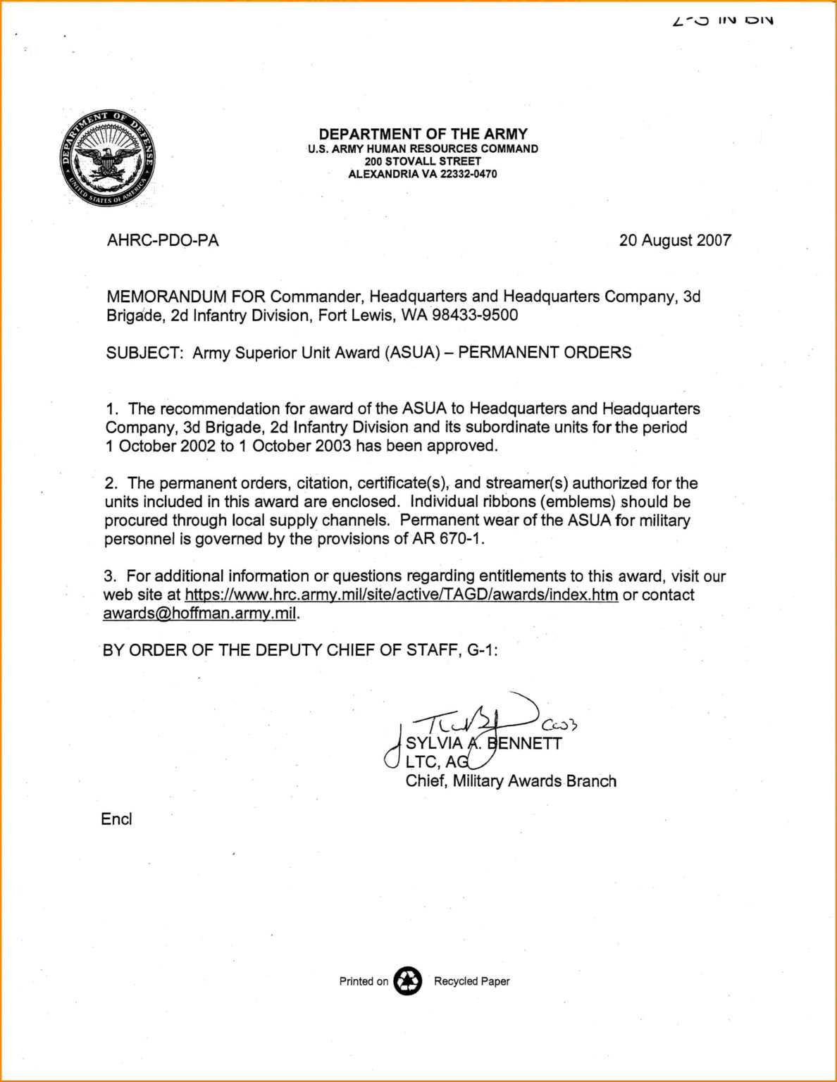 Army Memorandum Template Word