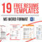 19 Free Resume Templates Download Now In Ms Word On Behance Throughout Free Resume Template Microsoft Word