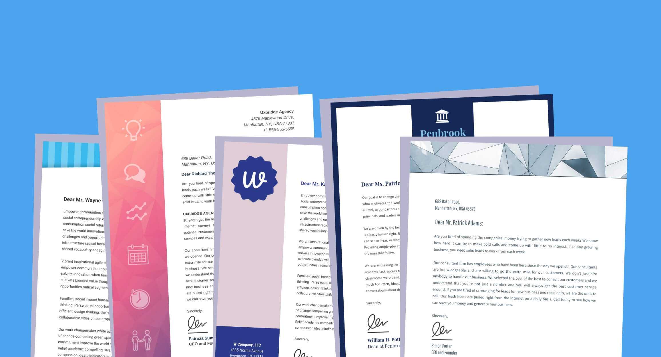 20+ Professional Business Letterhead Templates And Branding Pertaining To Header Templates For Word