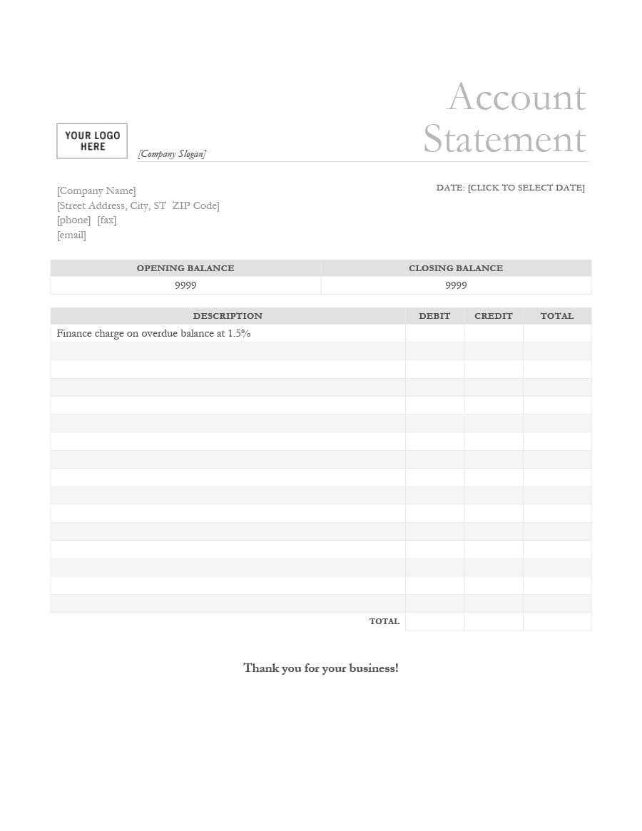 23 Editable Bank Statement Templates [Free] ᐅ Template Lab Throughout Blank Bank Statement Template Download