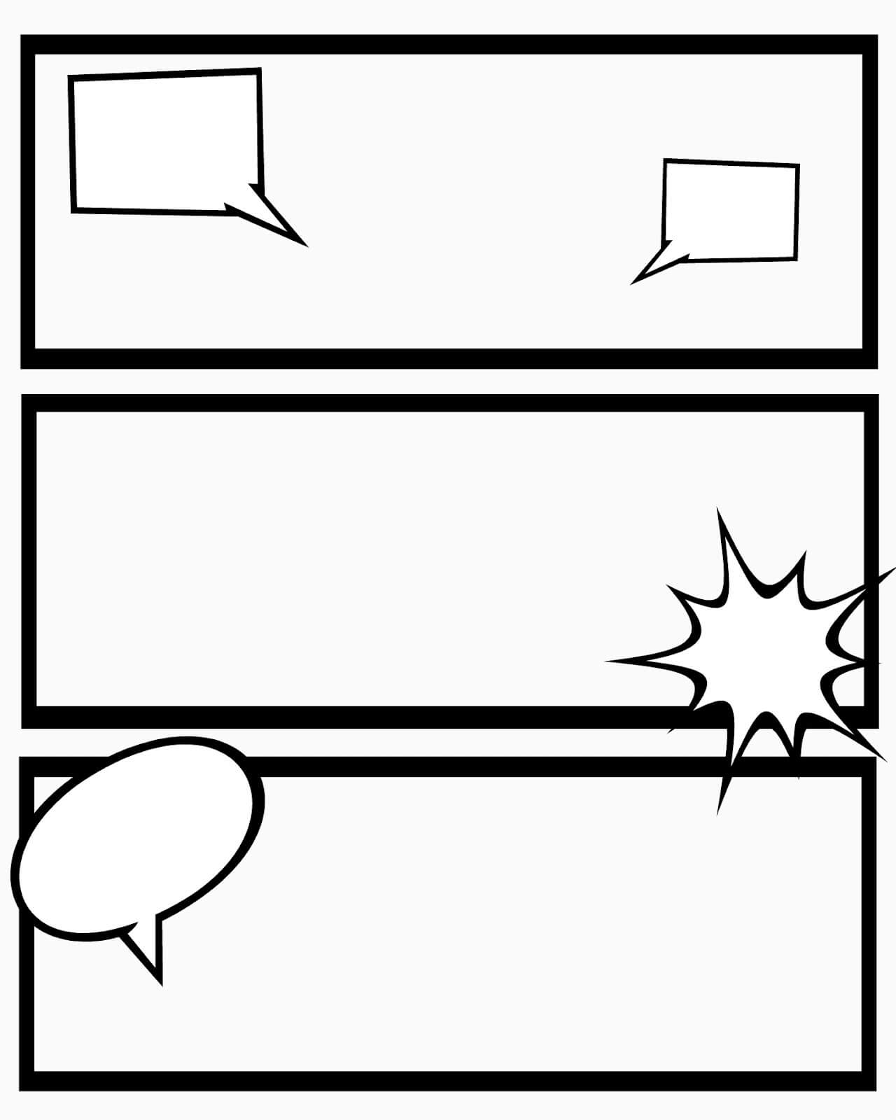 write a comic strip template