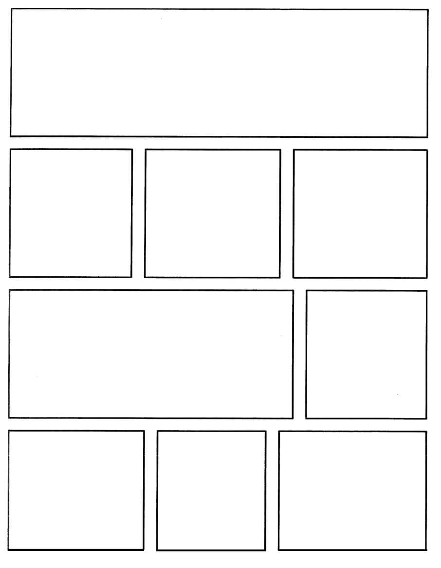 24 Images Of 8 Box Comic Strip Template With Blank Captions Pertaining To Printable Blank Comic Strip Template For Kids