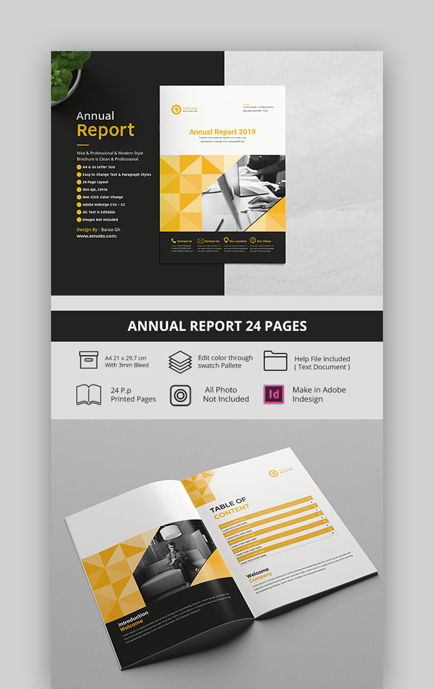 25+ Best Annual Report Templates – With Creative Indesign With Ind Annual Report Template
