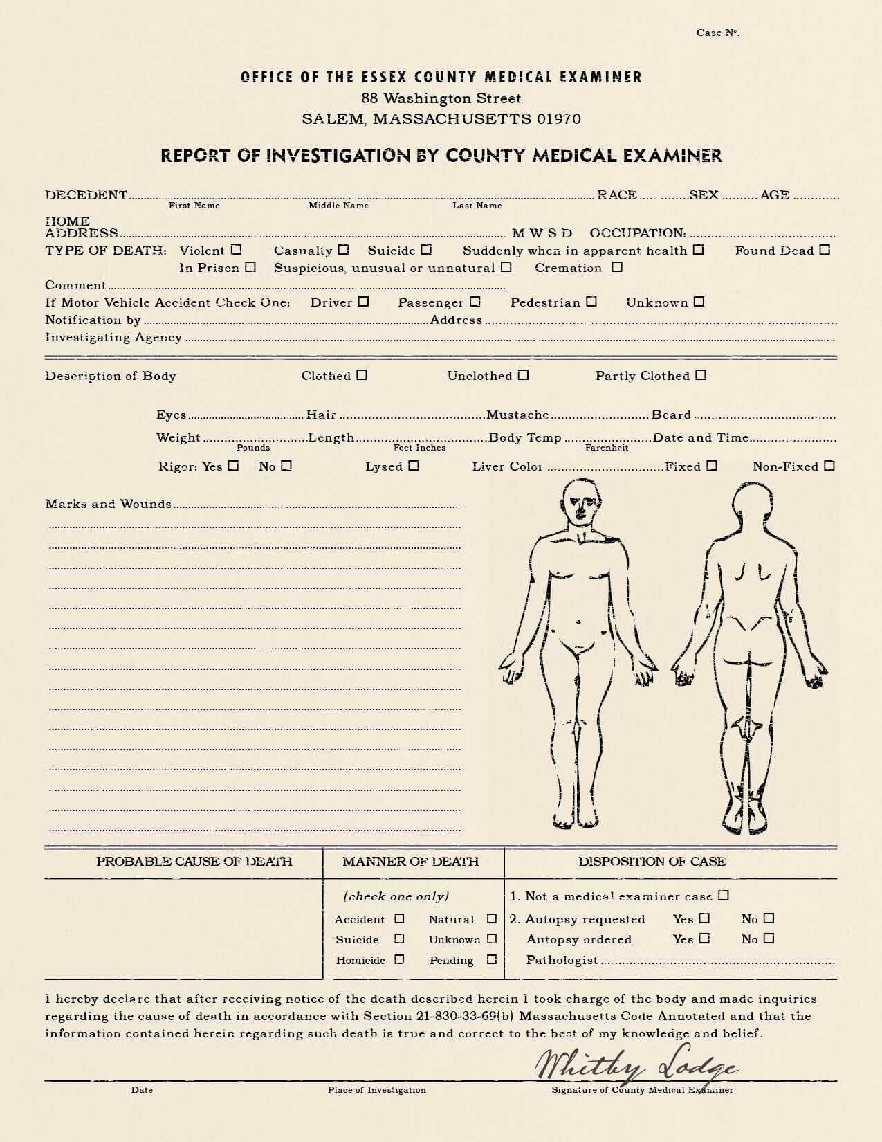 25 Images Of Sample Autopsy Report Blank Template | Gieday In Blank Autopsy Report Template