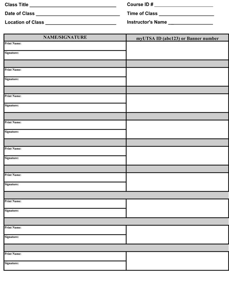 26+ Free Sign Up Sheet Templates (Excel & Word) Intended For Free Sign Up Sheet Template Word