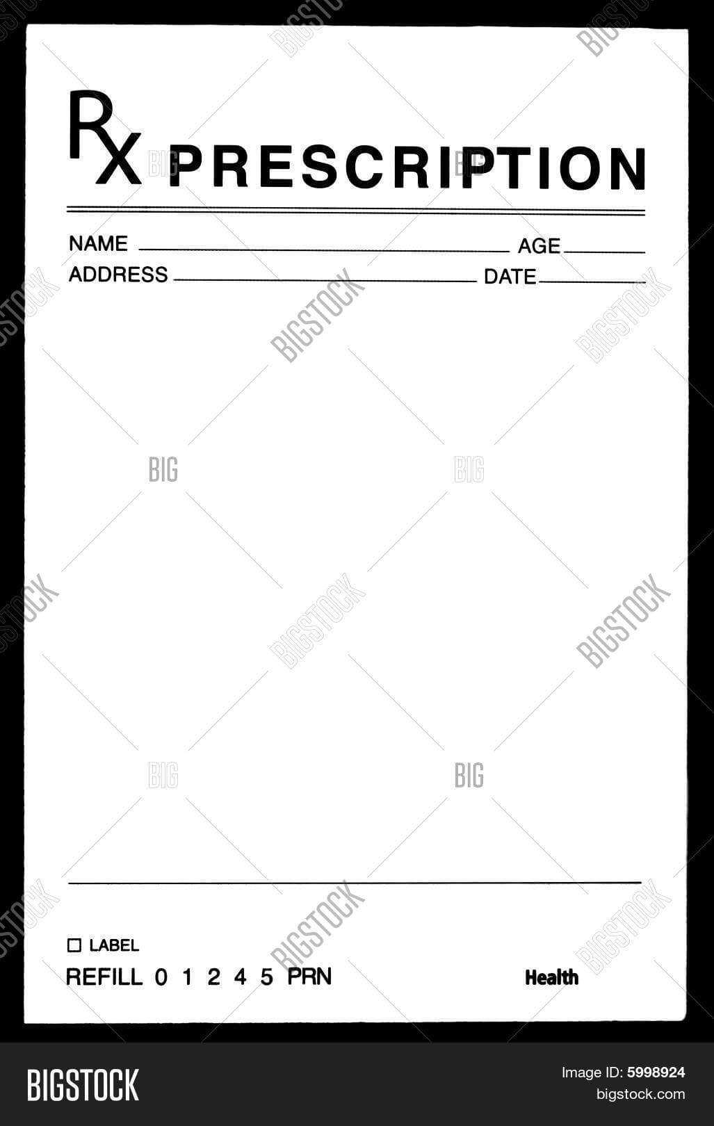 26 Images Of Blank Prescription Form Doctor Template In Blank Prescription Form Template