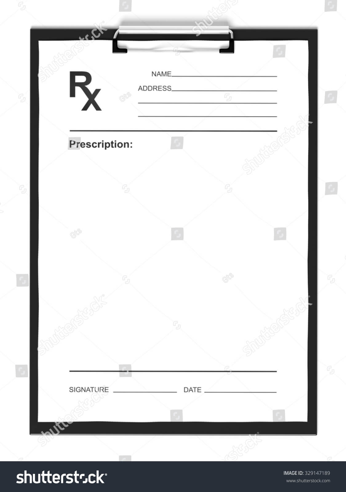 26 Images Of Blank Prescription Form Doctor Template In Blank Prescription Pad Template