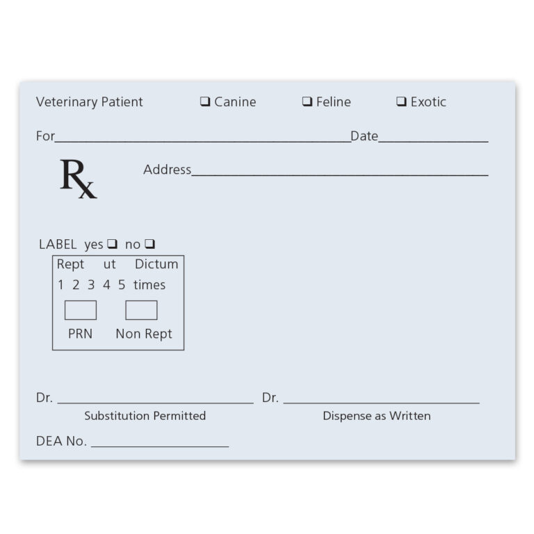 Doctor s Rx Pad Template Blank Medical Prescription Form Inside Blank