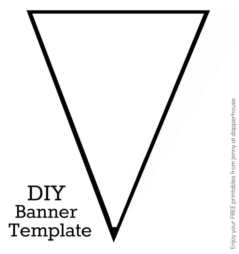 27 Images Of Pennant Party Favor Template | Jackmonster For Free Printable Pennant Banner Template