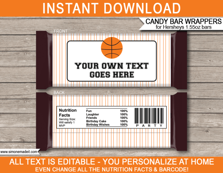 free hershey bar wrapper template download with dimensions