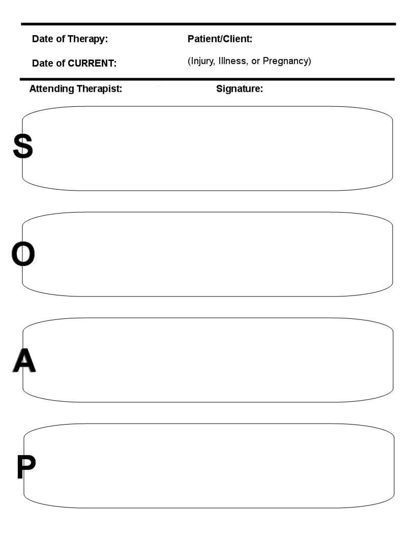 28+ [ Free Soap Notes For Massage Therapy Templates With Soap Note Template Word