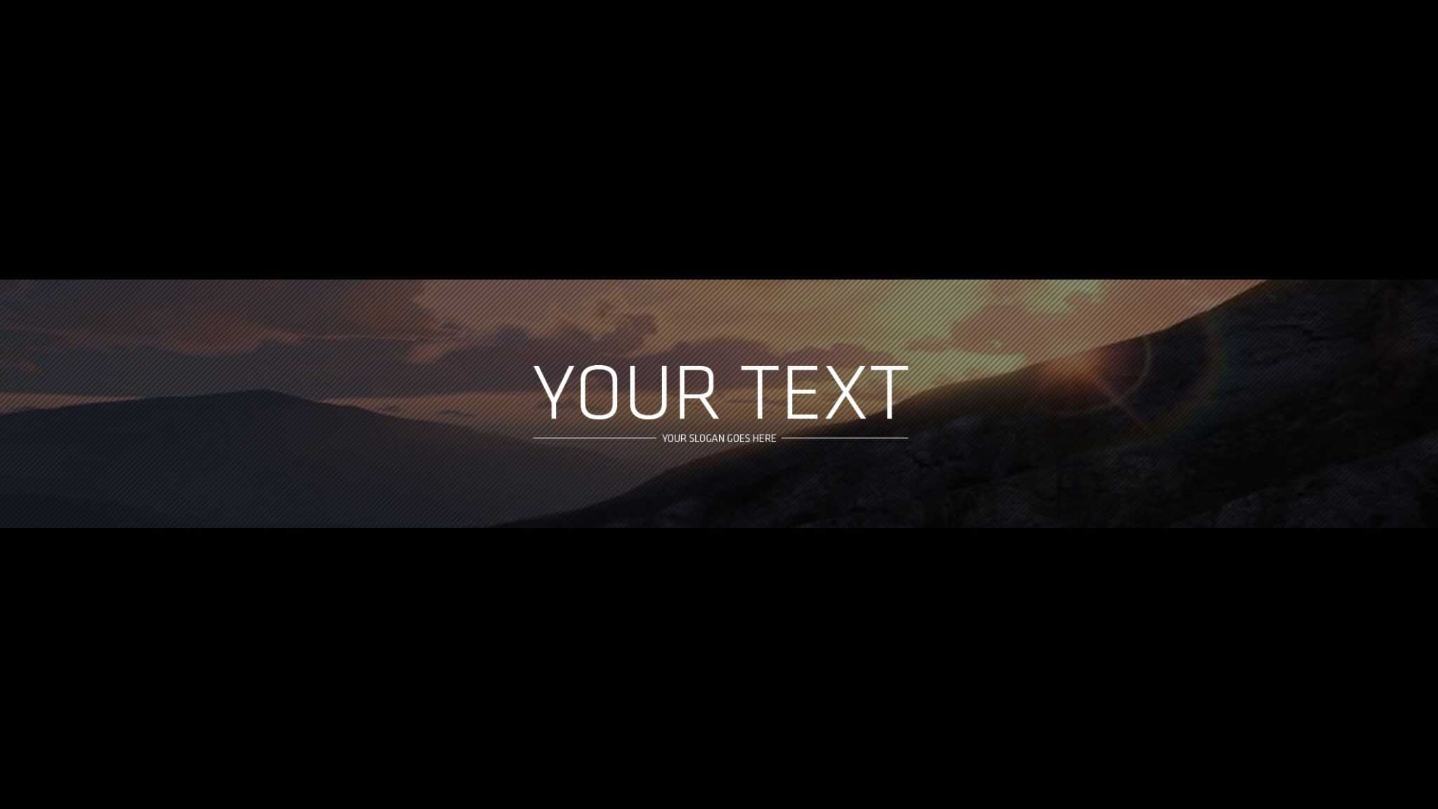 Youtube Banner Template Gimp