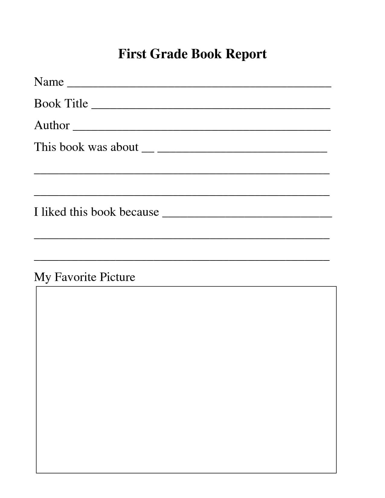 28 Images Of Template For First Grade List | Masorler Pertaining To First Grade Book Report Template