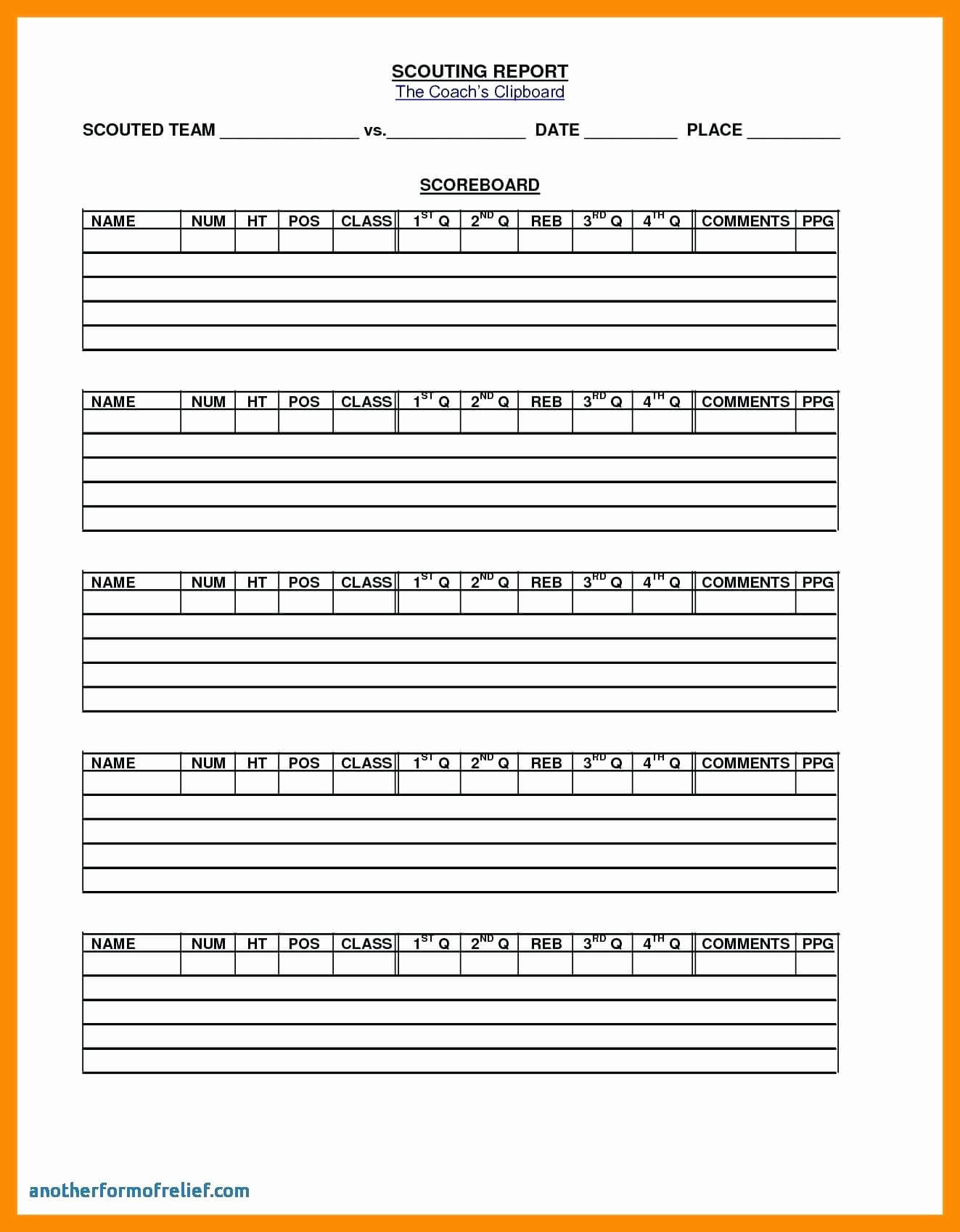 2E6D Basketball Scouting Report Template Sheets For Basketball Scouting Report Template