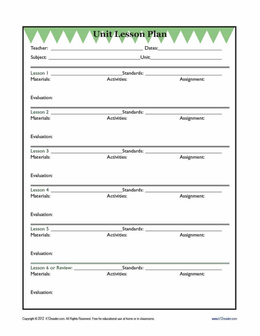 39 Best Unit Plan Templates [Word, Pdf] ᐅ Template Lab In Blank Unit Lesson Plan Template