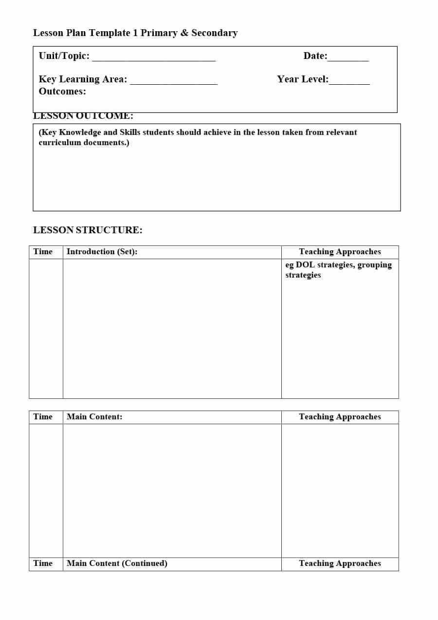 39 Best Unit Plan Templates [Word, Pdf] ᐅ Template Lab Inside Blank Unit Lesson Plan Template