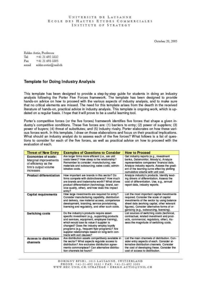 39-free-industry-analysis-examples-templates-template-lab-inside