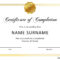 40 Fantastic Certificate Of Completion Templates [Word In Blank Certificate Of Achievement Template