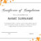 40 Fantastic Certificate Of Completion Templates [Word Pertaining To Blank Certificate Of Achievement Template
