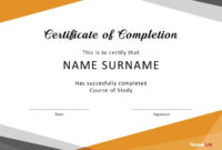 40 Fantastic Certificate Of Completion Templates [Word regarding Certificate Templates For Word Free Downloads