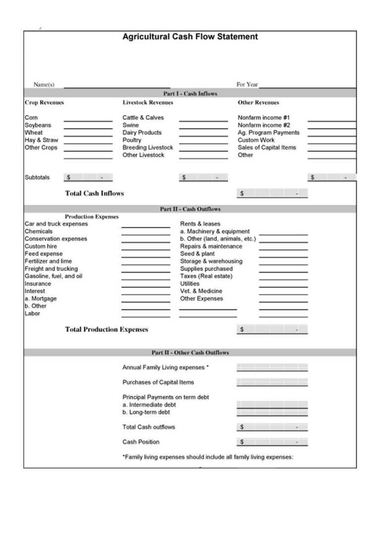 Liquidity Report Template