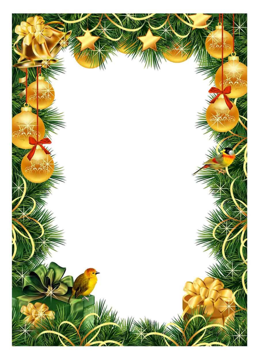 40+ Free Christmas Borders And Frames Printable Templates Within